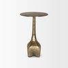 Risha Small Gold Metal Accent Table, Side & End Table by Mercana, 12.75" length x 12.75" width x 20.25" height thumbnail 4