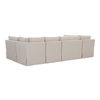 Fable Slipcover Dining Banquette U-shape Beige 121in thumbnail 1