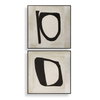 Characters Abstract Art Set/2, by Uttermost, 41" width x 41" height x 2" depth thumbnail 1
