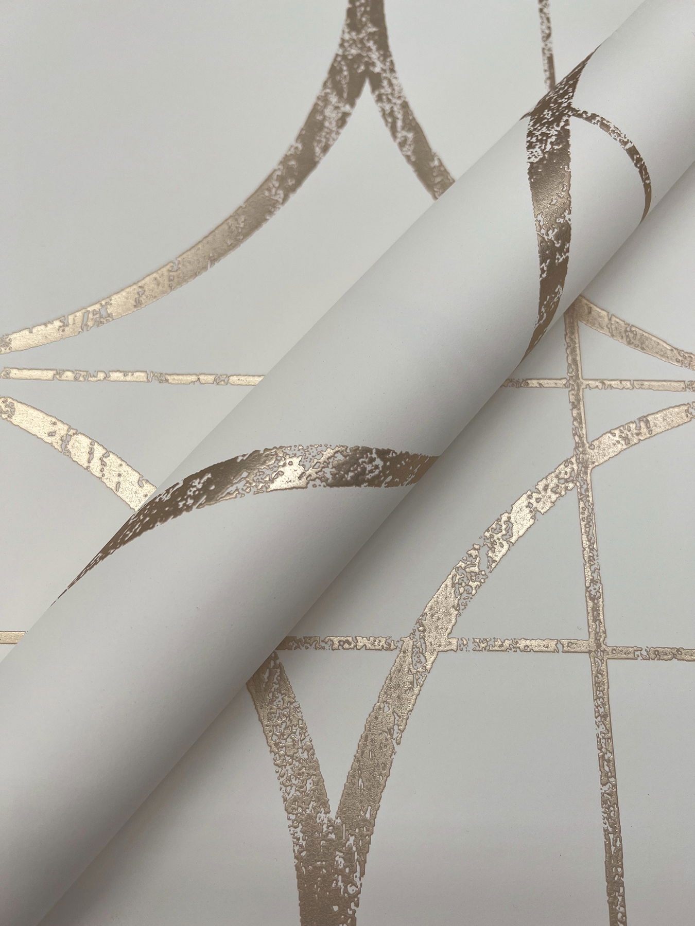 Sun Circles Cream & Gold Wallpaper large image 