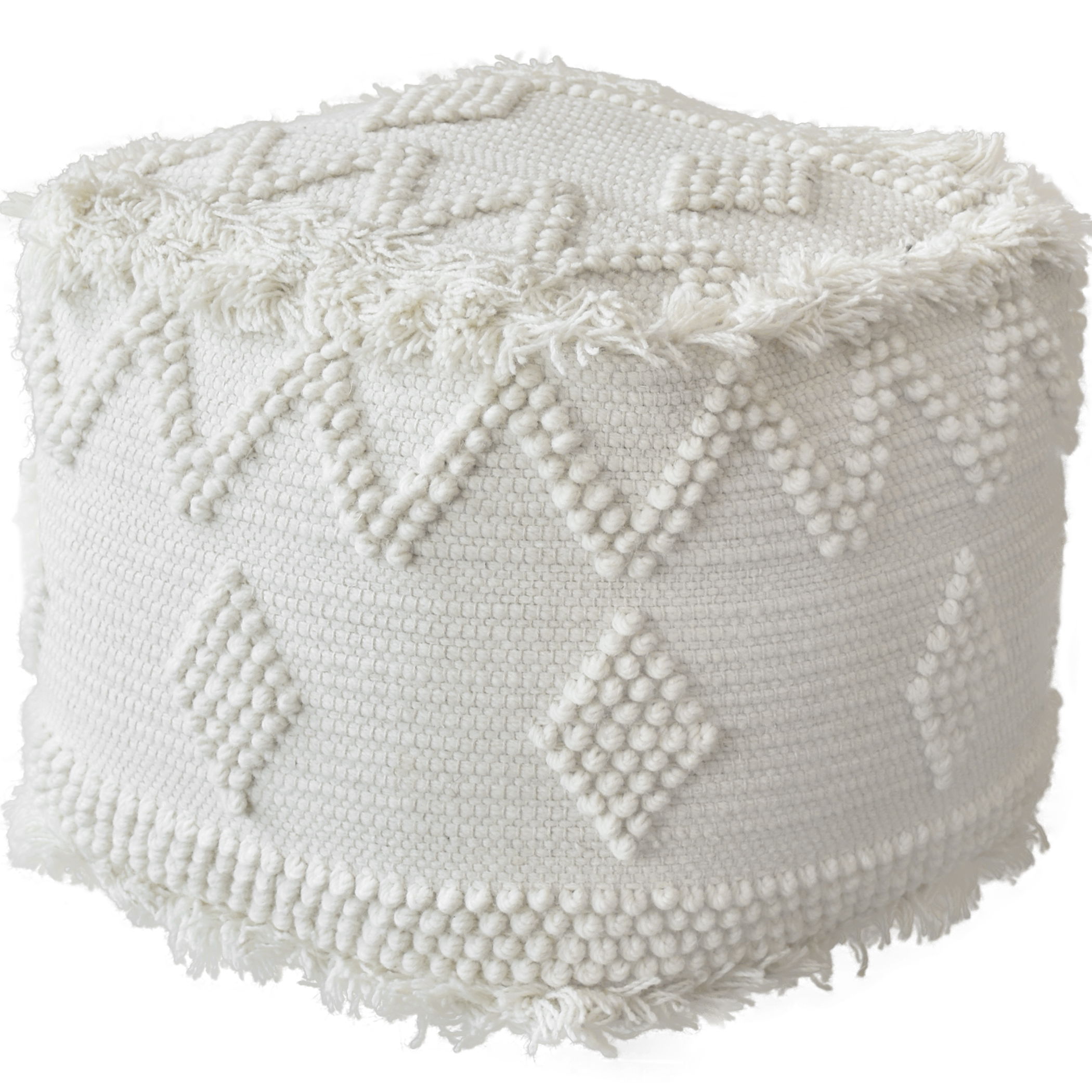Uriah Ivory Pouf large image 
