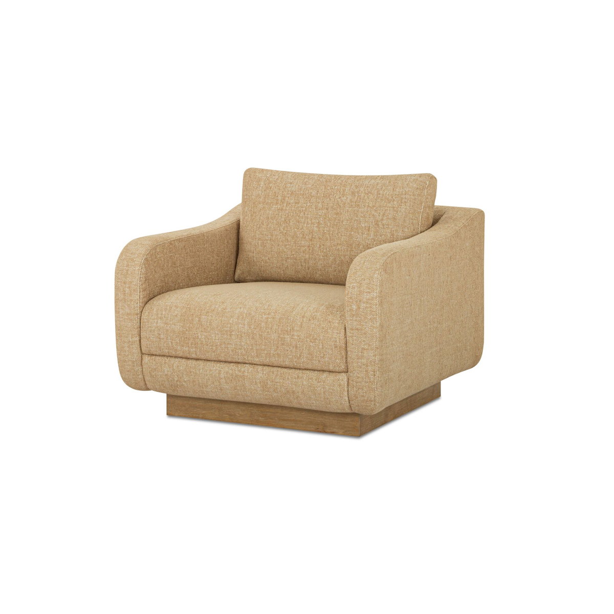 Keane Lounge Chair Ochre, Accent Chair by Moe's Home, 38" width x 31.25" height x 39.5" depth View 2