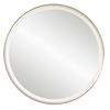 Crofton Lighted Brass Round Mirror thumbnail 6