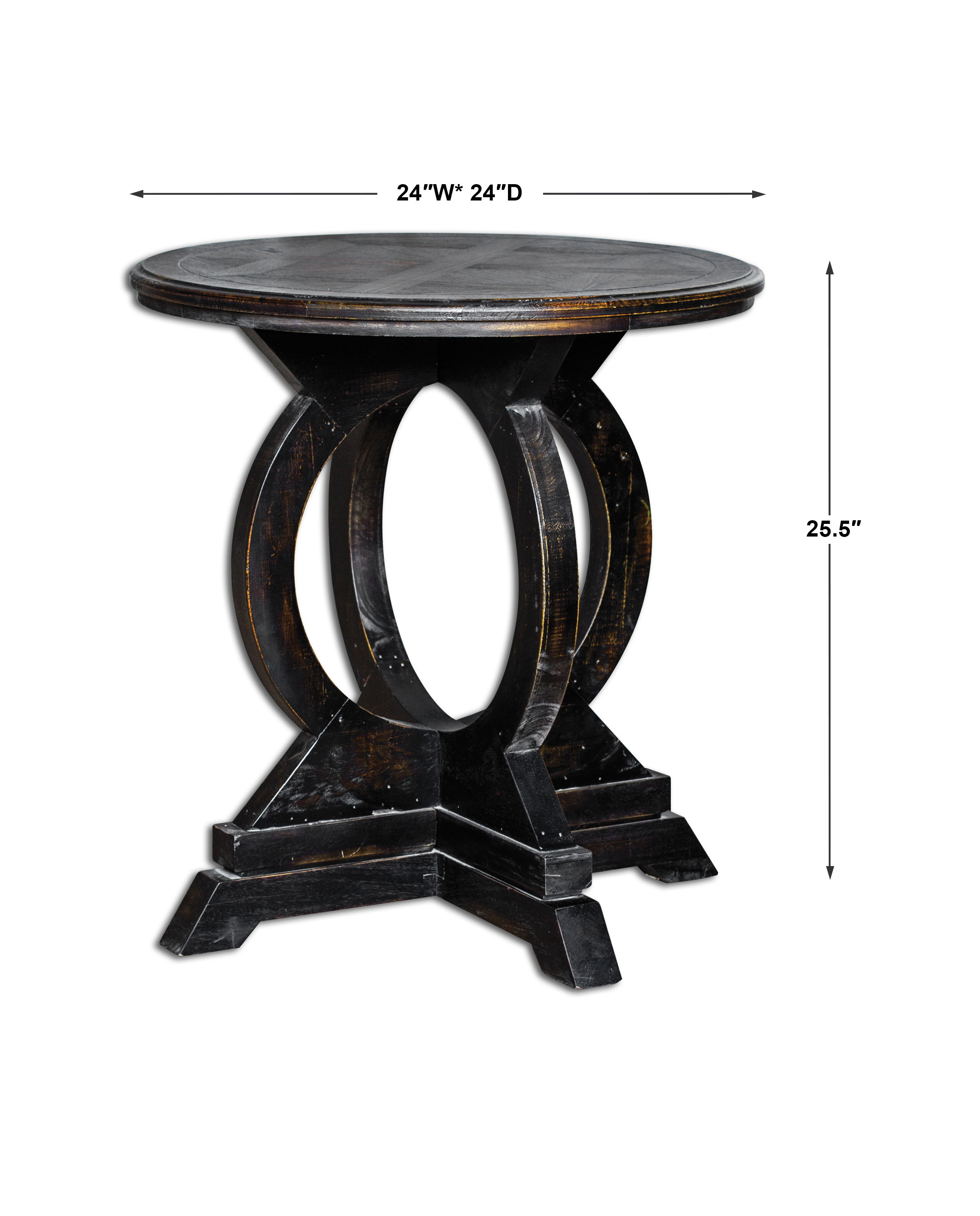 Maiva Black Side Table large image 