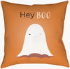 Hey Boo Accent Pillow, Decorative Pillow by Surya, 16" length x 16" width thumbnail