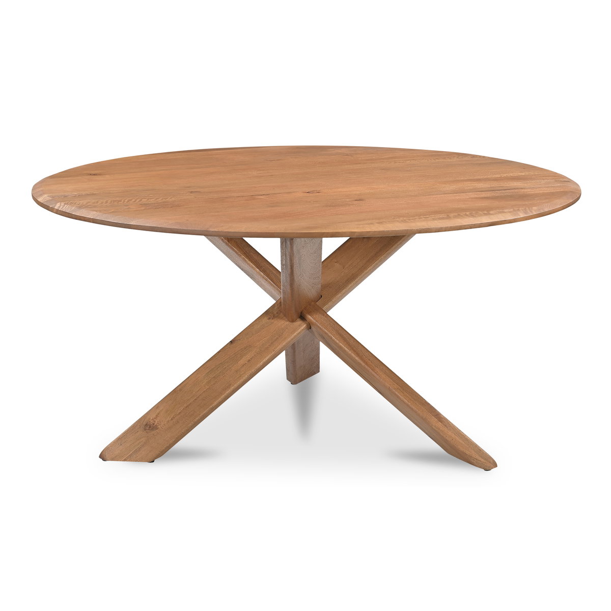 Wesley Dining Table Vintage Brown, by Moe's Home, 60" width x 29.5" height x 60" depth View 2