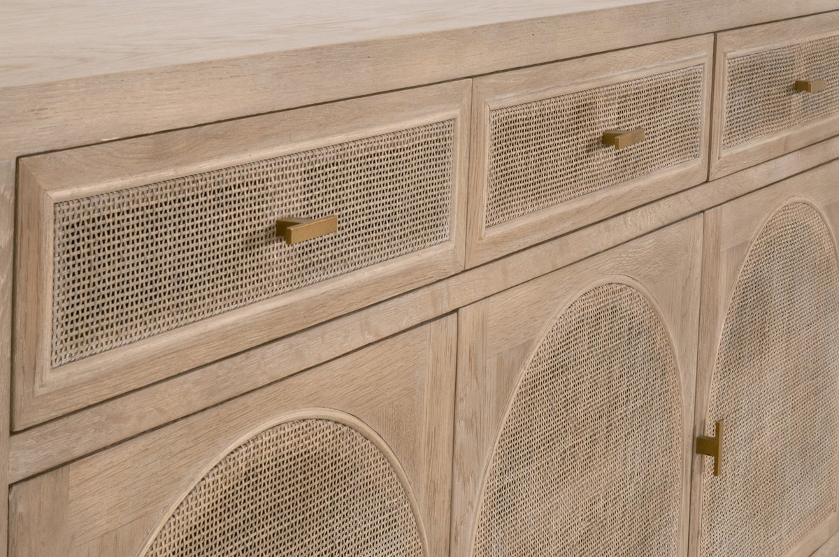 Cane Media Sideboard, Cabinets & Sideboard by Essentials for Living, 63" width x 31.5" height x 18" depth View 12
