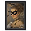 Bat Hero Lady - With Glitter (Black Mat, Black Glitter), by Oliver Gal,  20x30 thumbnail 1