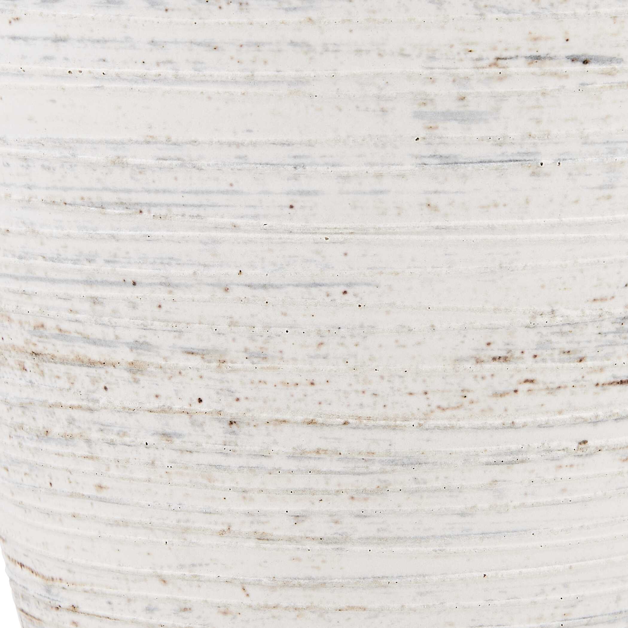 Inara Indoor-Outdoor White Vases Set/2, Decorative by Uttermost, 9.5" width x 9.5" height x 14.25" depth View 4