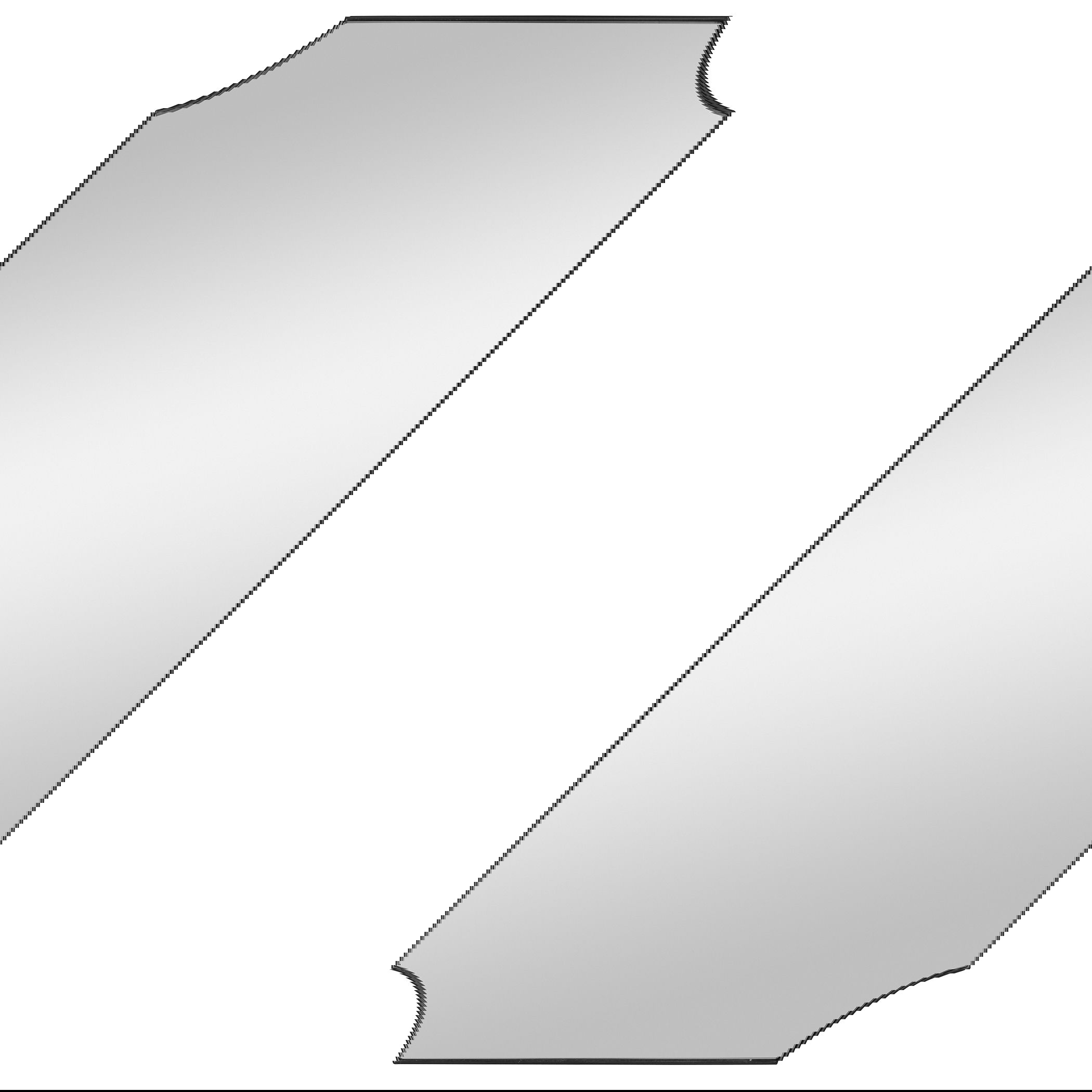 Lennox Black Scalloped Corner Mirror Lennox Black Scalloped Corner Mirror large image