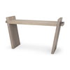 Elaine III 60L x 16W Brown Wood Angled Leg Console Table, by Mercana, 60" length x 16" width x 33" height thumbnail 1