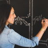 Chalkboard Black & White Wallpaper, by York Wall, 27' length x 2'3" width x 0.02" depth thumbnail 3