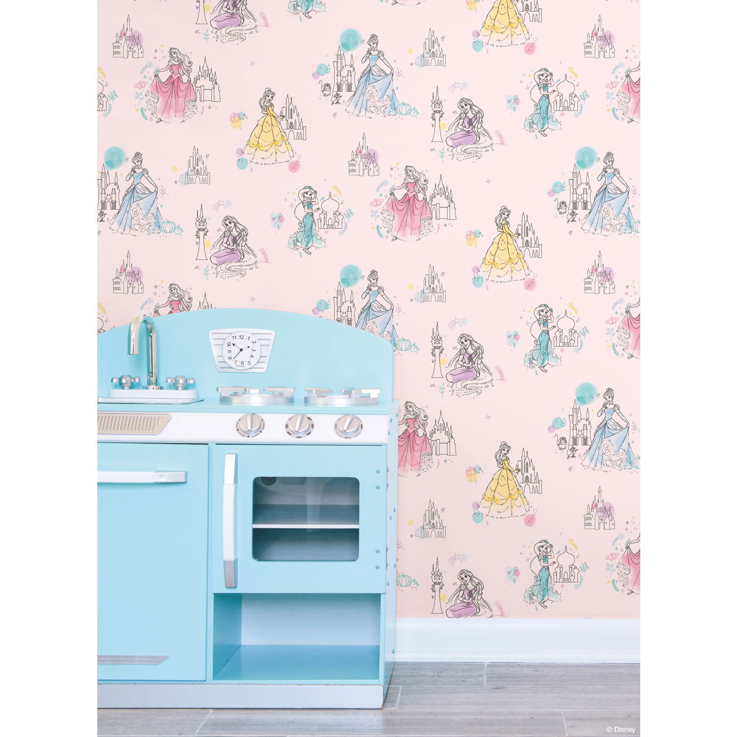 Disney Princess Pretty Elegant Pink Wallpaper large image 