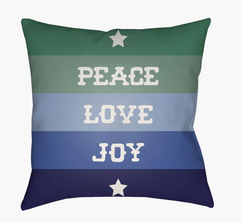 Peace Love Joy Accent Pillow