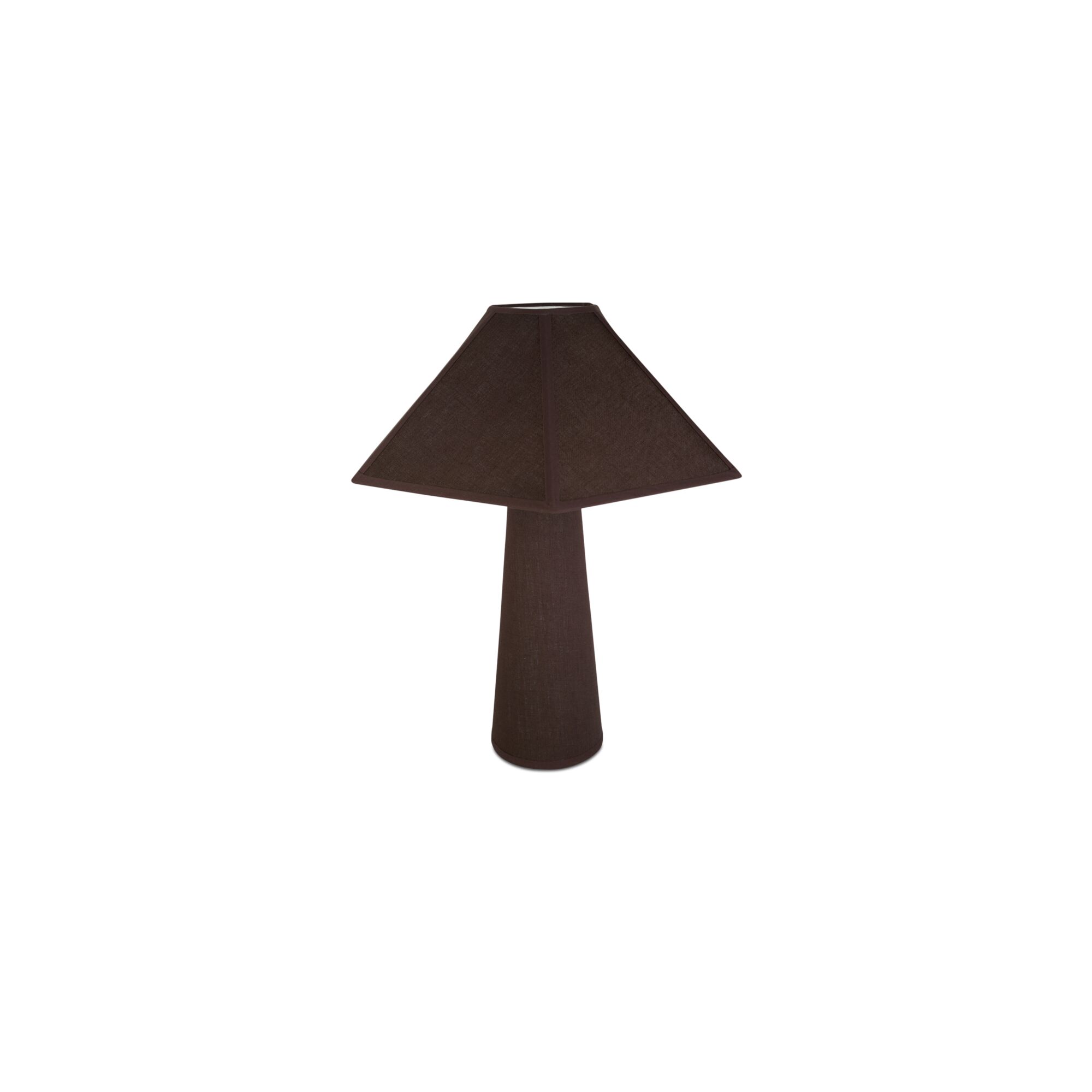Gigi Table Lamp Dark Brown, by Moe's Home, 19.65" width x 22.82" height x 17.3" depth View 2