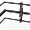Christa 22L x 22W Black Metal Mirrored Base Square Tray thumbnail 6