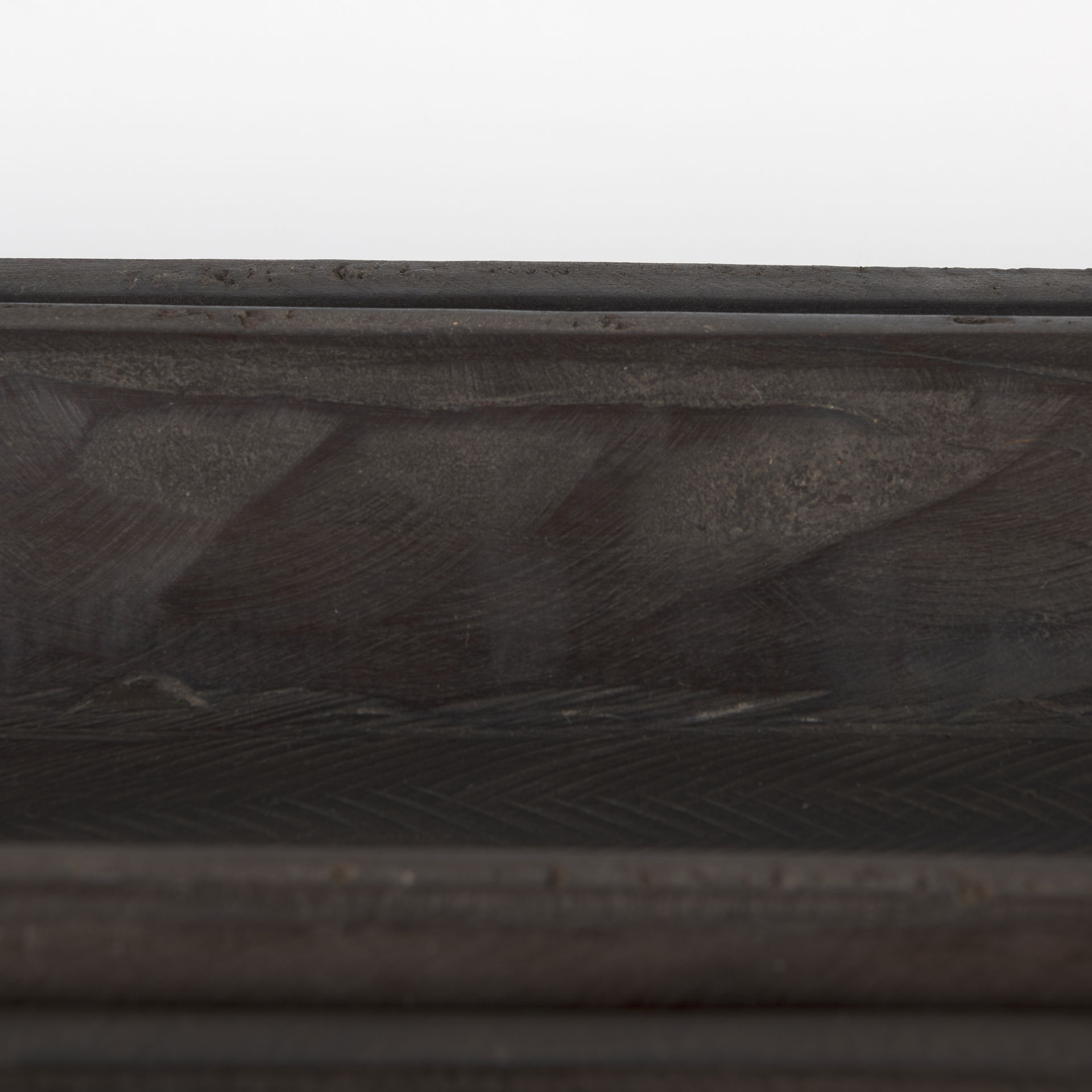 Athena Set of 2 Extra Large Black-Brown Reclaimed Wood Trays large image 