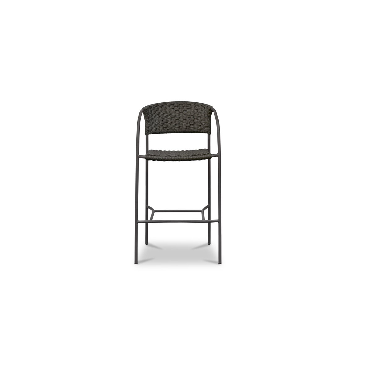 Zola Outdoor Bar Stool Dark Brown, Outdoor Chair by Moe's Home, 2' width x 3'6.6" height x 1'11" depth View 1
