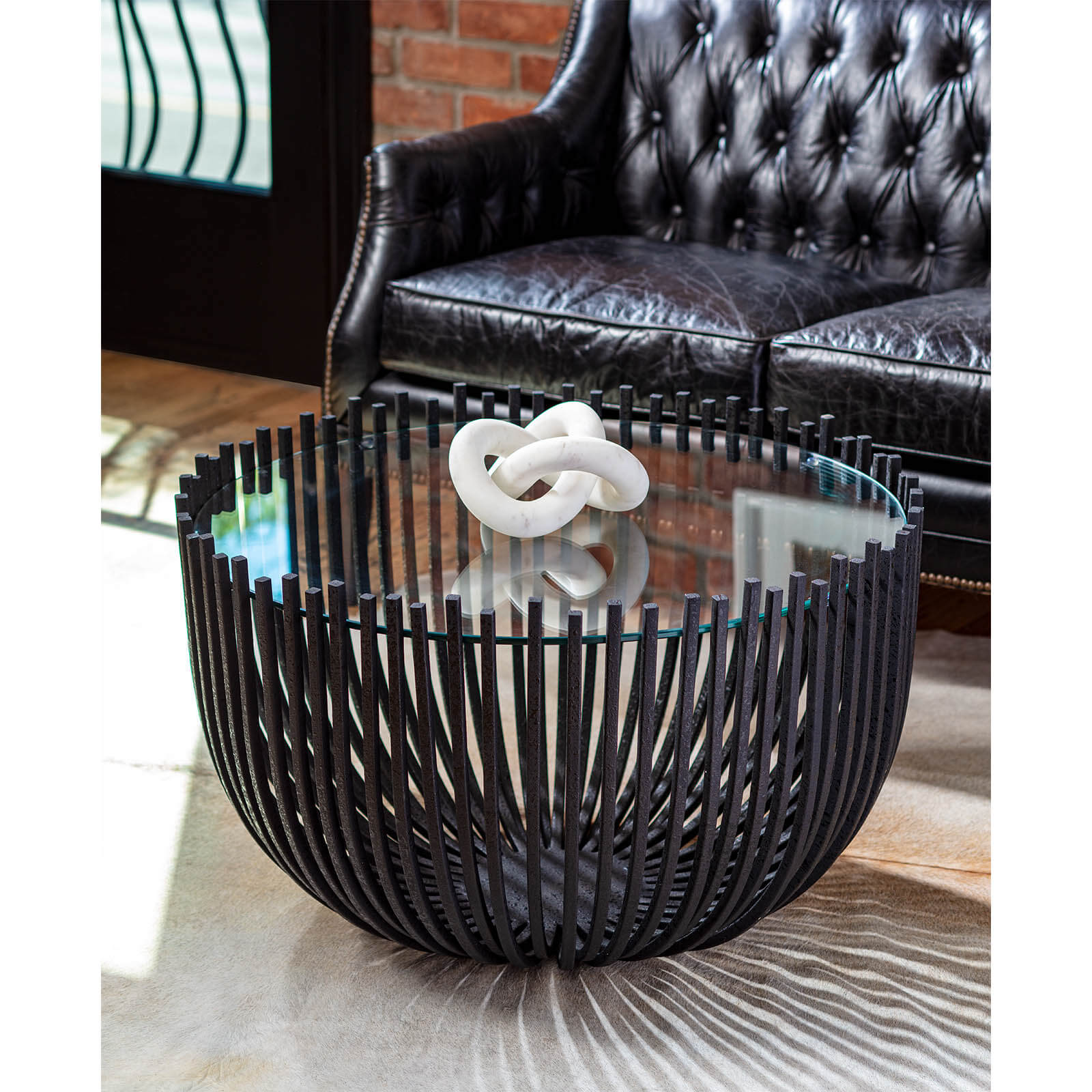 Webbed Coffee Table, by Regina Andrew Detroit, 30" width x 20" height x 30" depth View 2