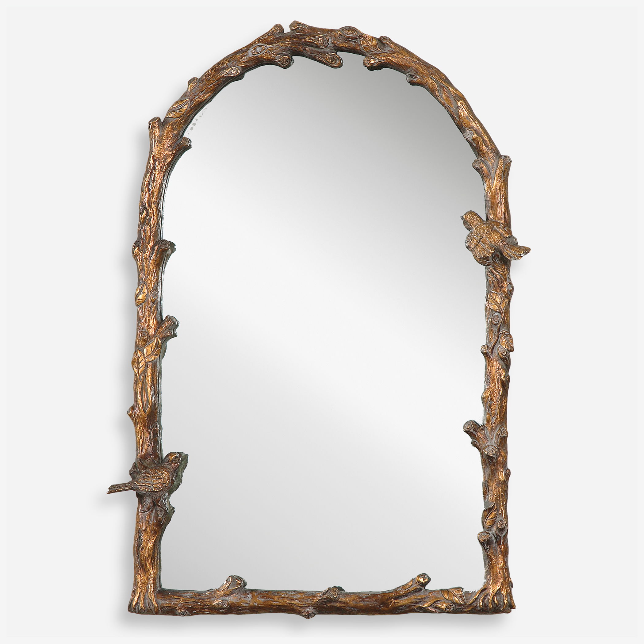 Paza Antique Gold Arch Mirror large image 