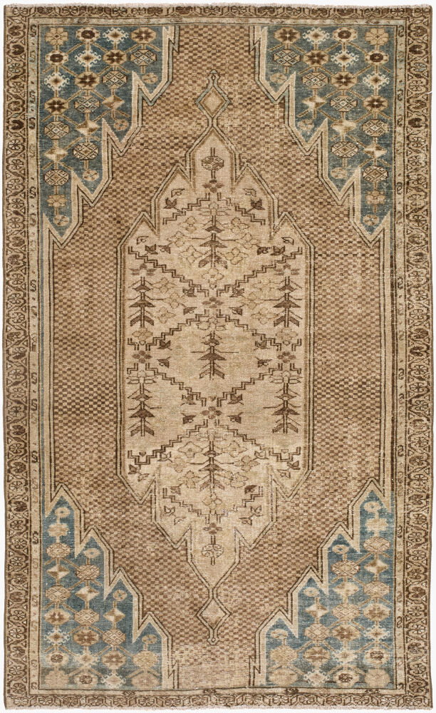 Antique One of a Kind Handmade Rug, by Surya, 5'11" length x 3'7" width