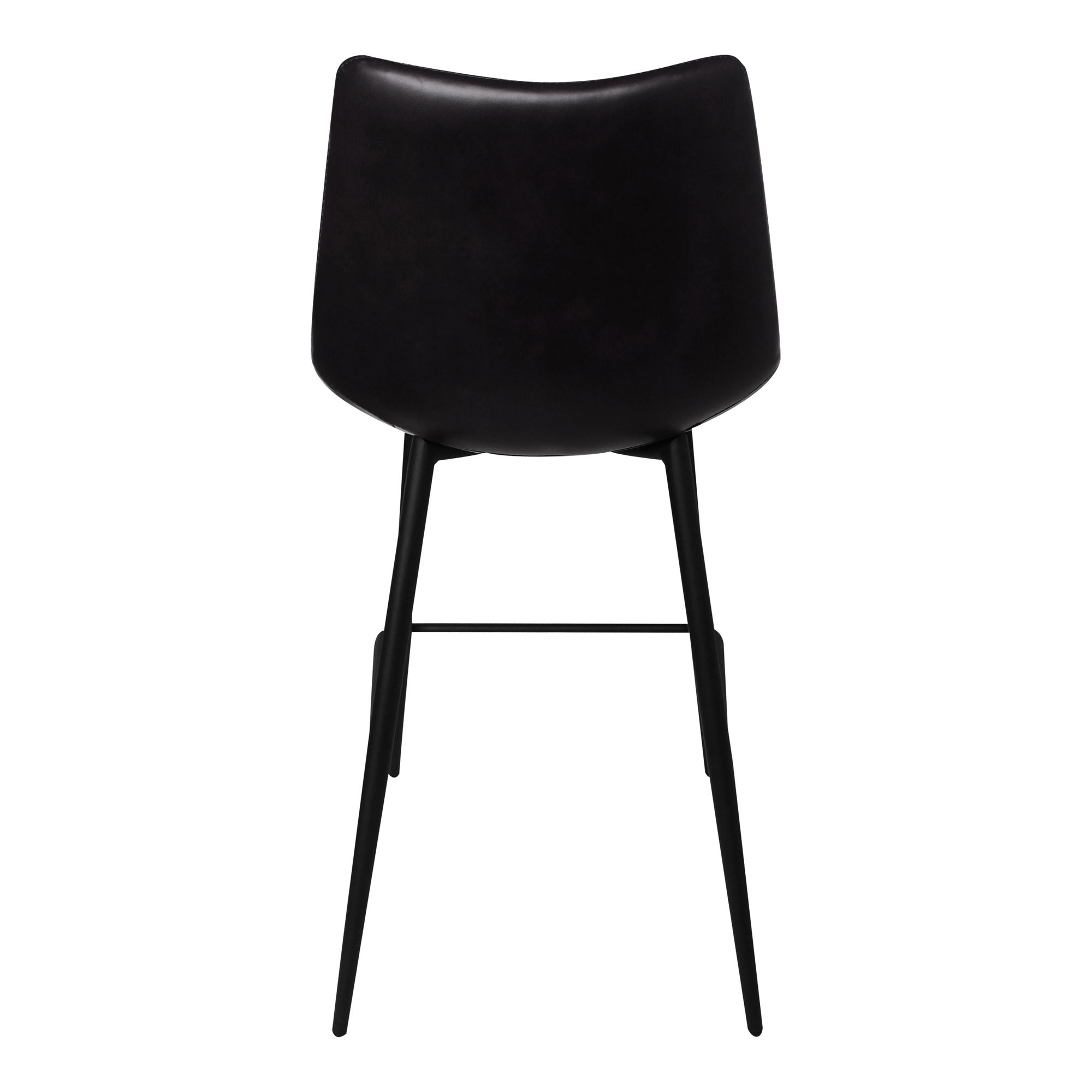 Alibi Counter Stool Matte Black - Set Of Two, Counter & Bar Stool by Moe's Home, 17.7" width x 37" height x 20" depth View 7
