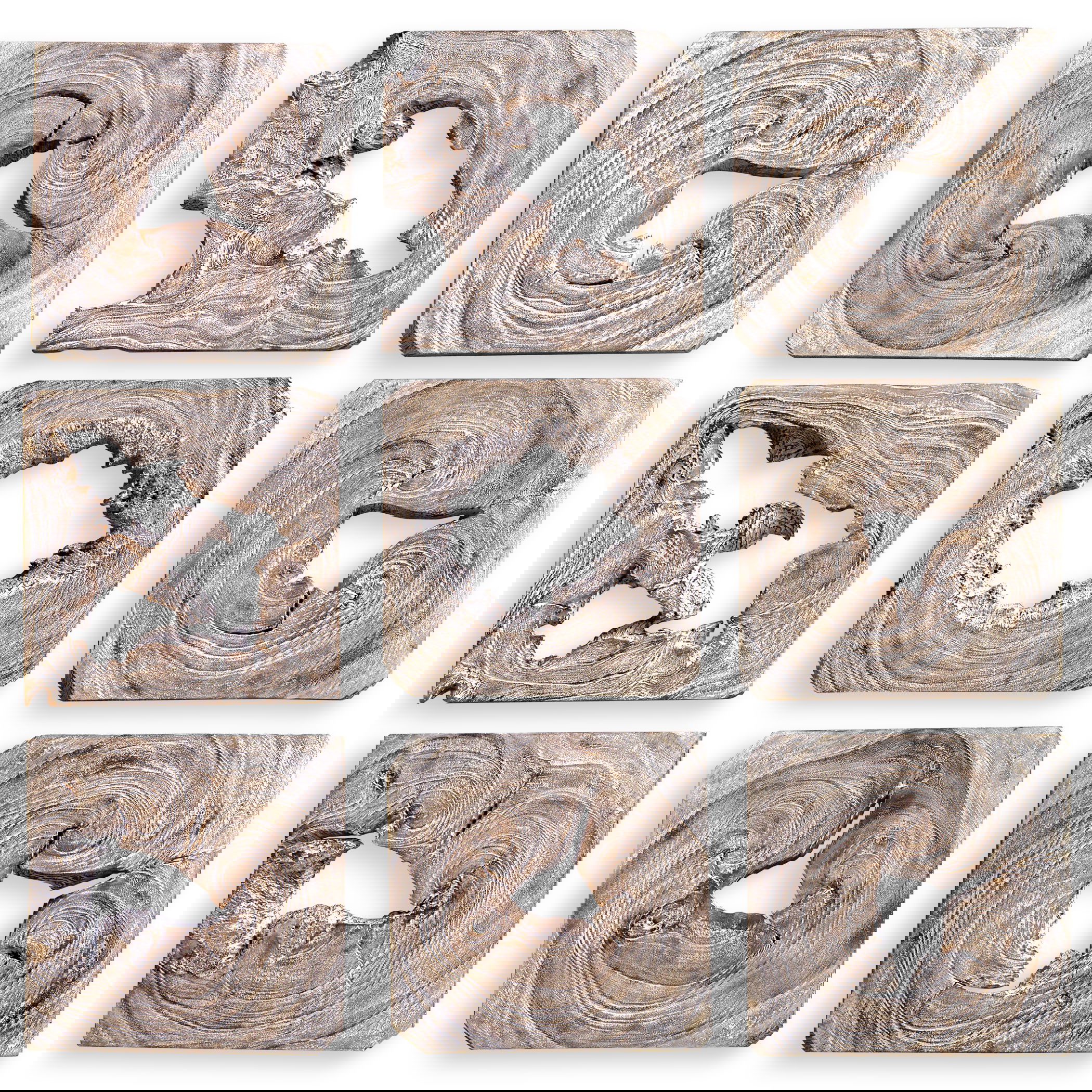 Bahati Wood Wall Art, S/9 large image 
