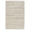 Lagom Handmade Solid Ivory/ Light Gray Area Rug (8'X10') thumbnail 0