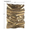 Undulate Outdoor Gold Wall Panel 2 Undulate Outdoor Gold Wall Panel thumbnail 2