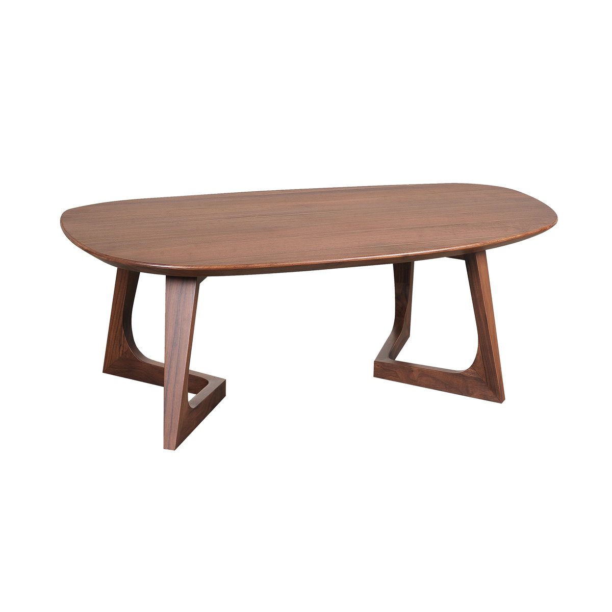 Godenza Small Coffee Table Brown, by Moe's Home, 42" width x 15" height x 27.5" depth View 1
