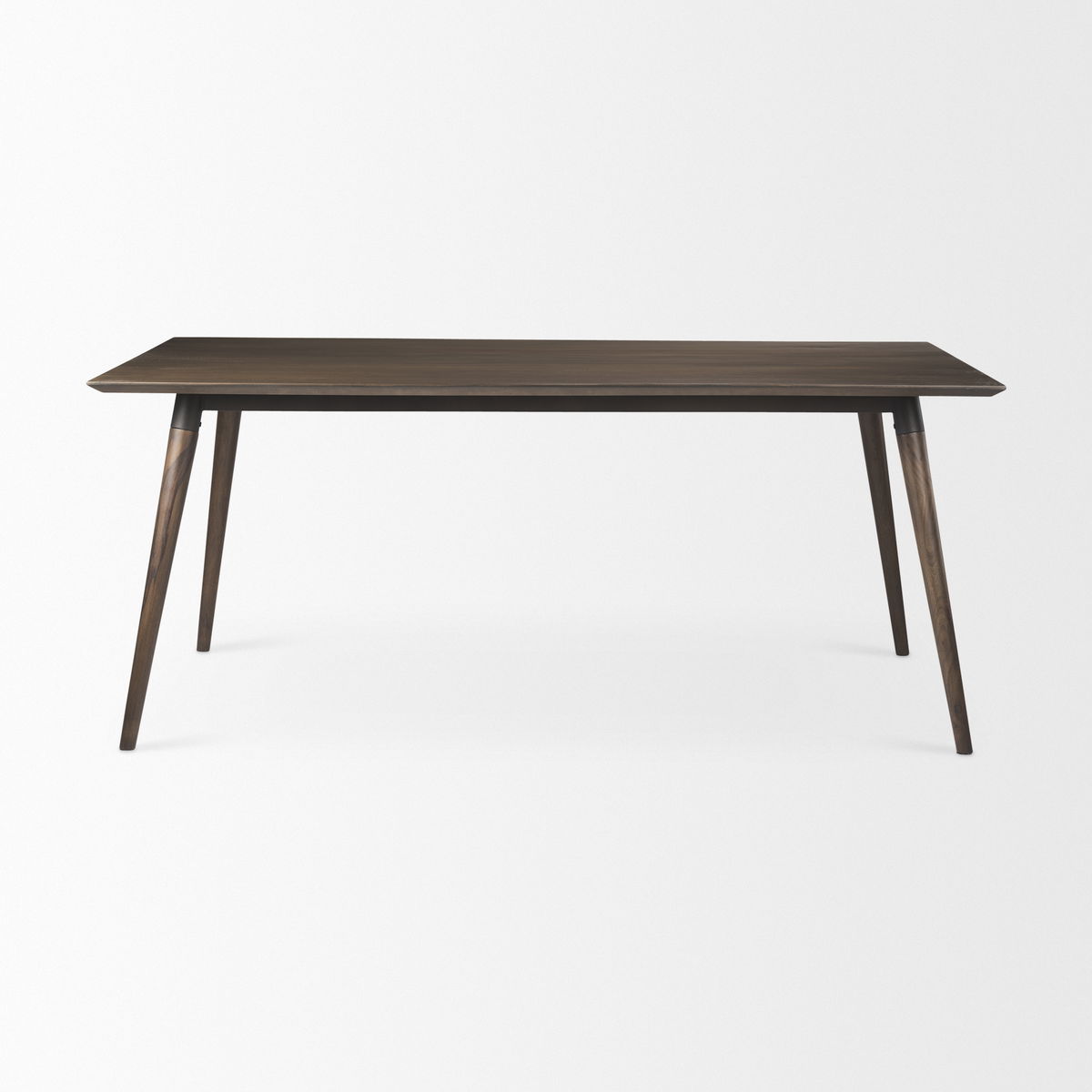 Nicholas 72'L x 39'W Dining Table | Modern | Brown Wood & Metal/Wood | Seats 6, by Mercana, 72" length x 39" width x 30" height View 4