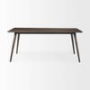 Nicholas 72'L x 39'W Dining Table | Modern | Brown Wood & Metal/Wood | Seats 6, by Mercana, 72" length x 39" width x 30" height thumbnail 4