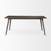 Nicholas 72'L x 39'W Dining Table | Modern | Brown Wood & Metal/Wood | Seats 6, by Mercana, 72" length x 39" width x 30" height thumbnail 4