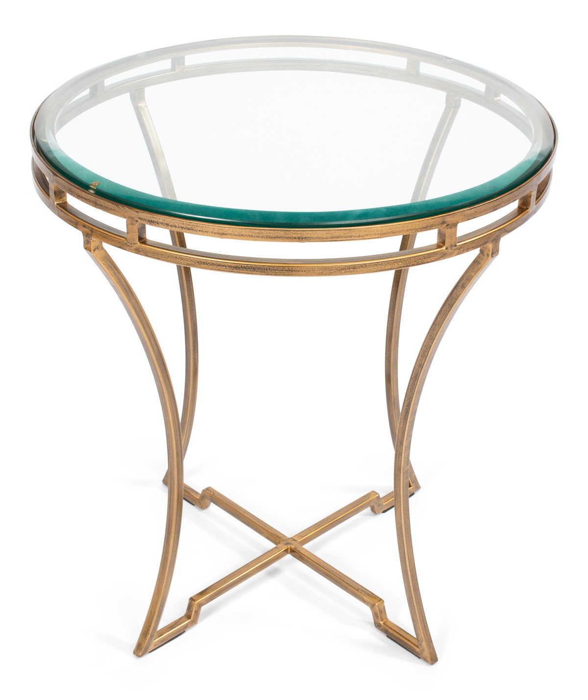 Round Side Table, by Sarreid, 1'8" length x 1'8" width x 1'10" height View 6