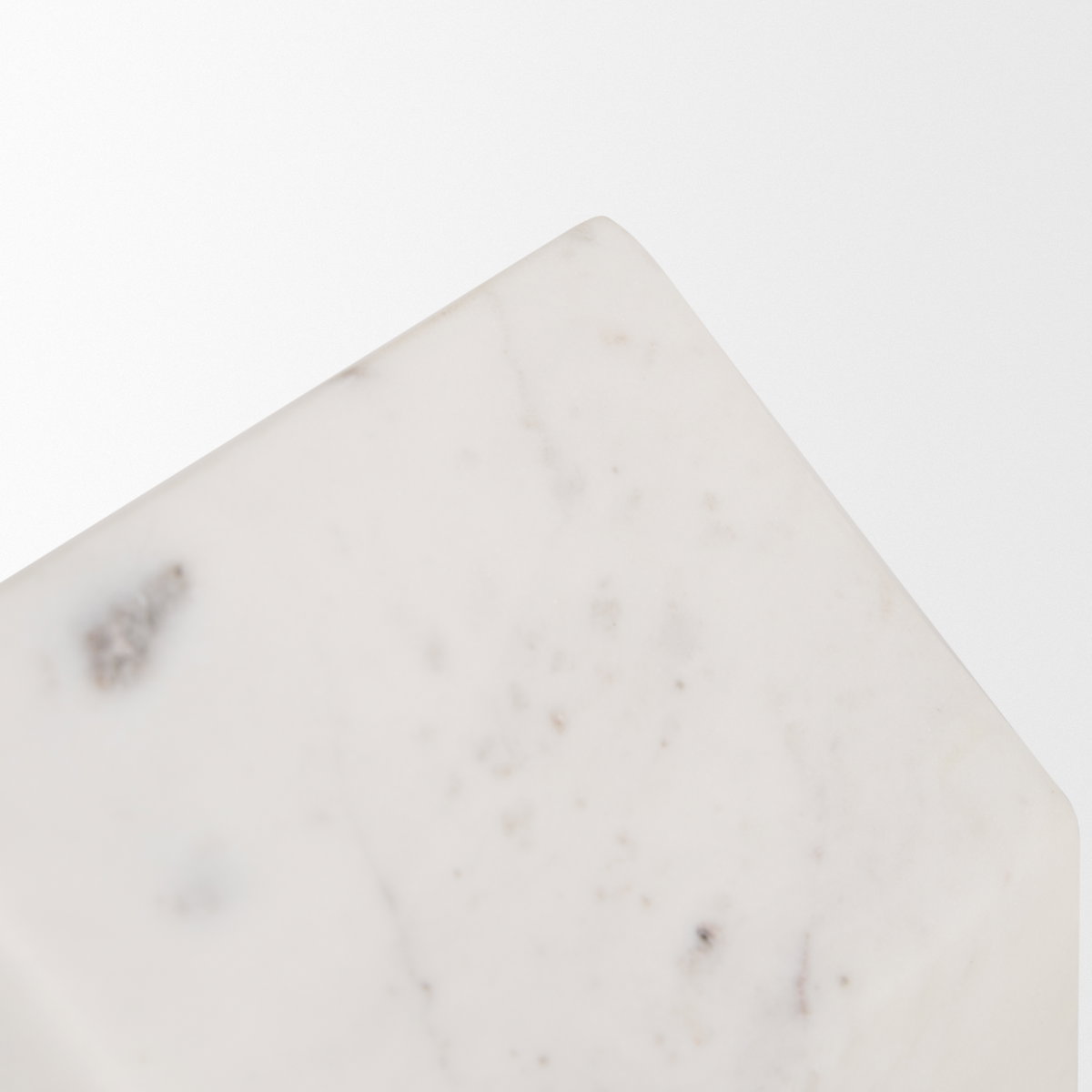 Raena White Marble House Door Stopper, Decorative Object by Mercana, 4" length x 4" width x 4.75" height View 6