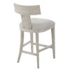 Idris White Counter Stool, Counter & Bar Stool by Uttermost, 20" width x 38" height x 22.5" depth thumbnail 6