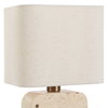 Tusk Travertine Accent Lamp, Table Lamp by Uttermost, 8" width x 11" height x 6" depth thumbnail 8