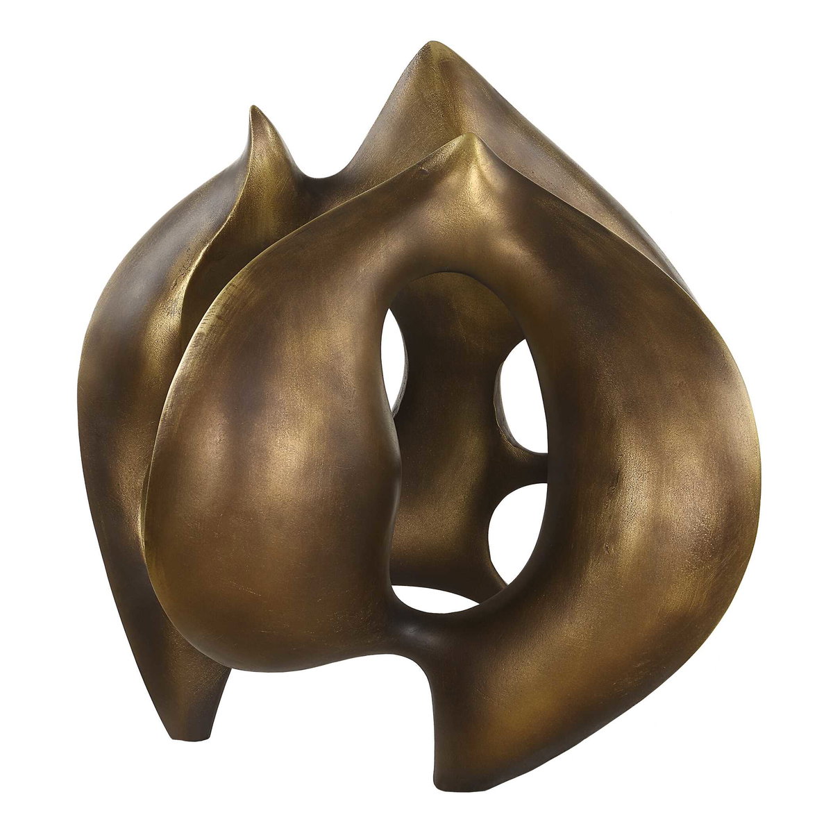 Celestial Flow Bronze Sculpture, Figurines & Statue by Uttermost, 12.75" width x 13.25" height x 10" depth View 4