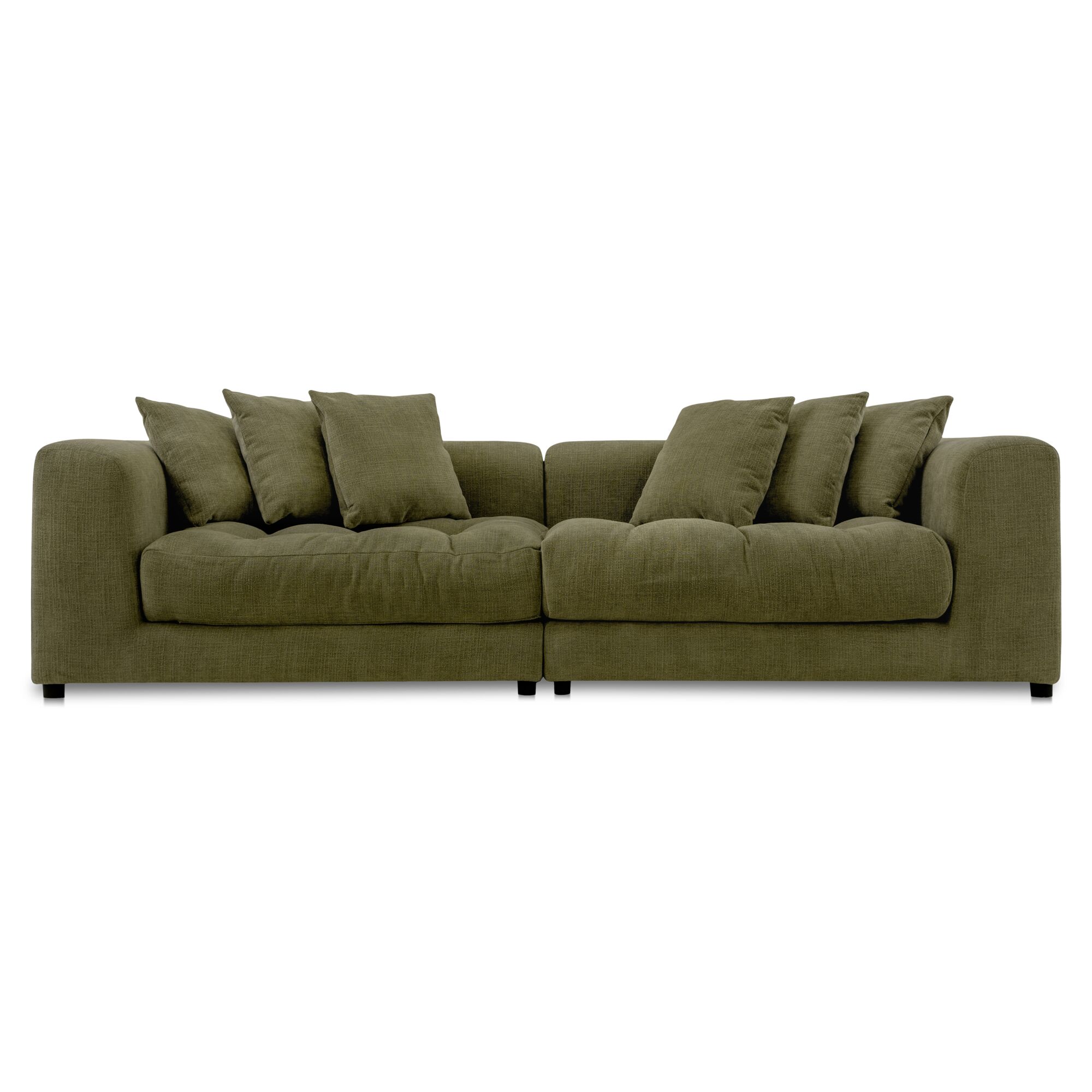Davie Sofa Olive, Sofas & Sectional by Moe's Home, 104" width x 30.7" height x 43.3" depth View 1