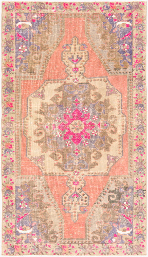 Antique One of a Kind Handmade Rug, by Surya, 7'2" length x 4'3" width