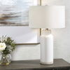 Albany White Farmhouse Table Lamp, by Uttermost, 17" width x 27.75" height x 17" depth thumbnail 2