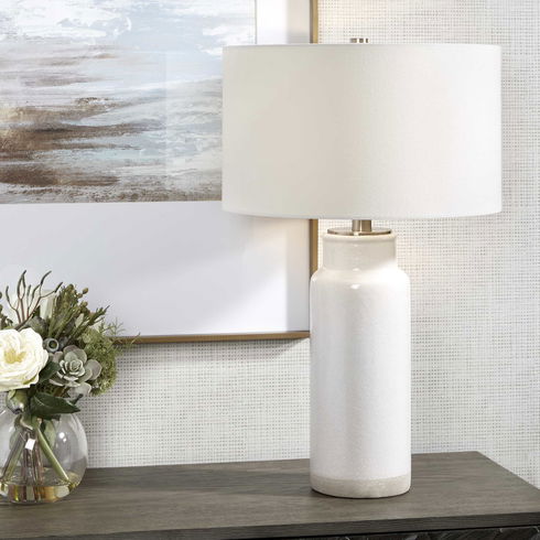 Albany White Farmhouse Table Lamp
