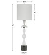 Inverse White Marble Table Lamp thumbnail 2