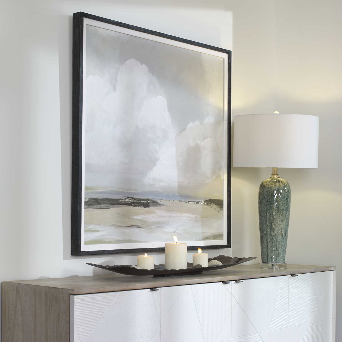 Soft Clouds Framed Print, Art by Uttermost, 42" width x 42" height x 2" depth View 4