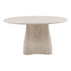 Himari Outdoor Dining Table Ivory, by Dovetail, 55.1" width x 30" height x 55.1" depth thumbnail 2