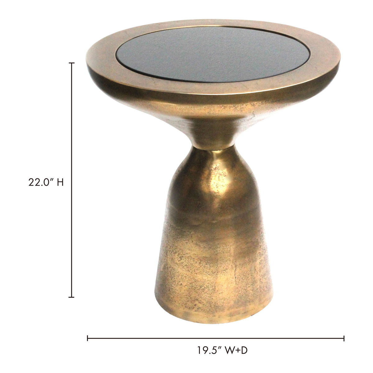 Oracle Accent Table Large, Side & End Table by Moe's Home, 19.5" width x 22" height x 19.5" depth View 5