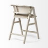 Tabitha 26.75' Seat Height Beige Fabric/Rattan Seat Blonde Wood Frame Counter Stool, Counter & Bar Stool by Mercana, 23.25" length x 22" width x 36.75" height thumbnail 6
