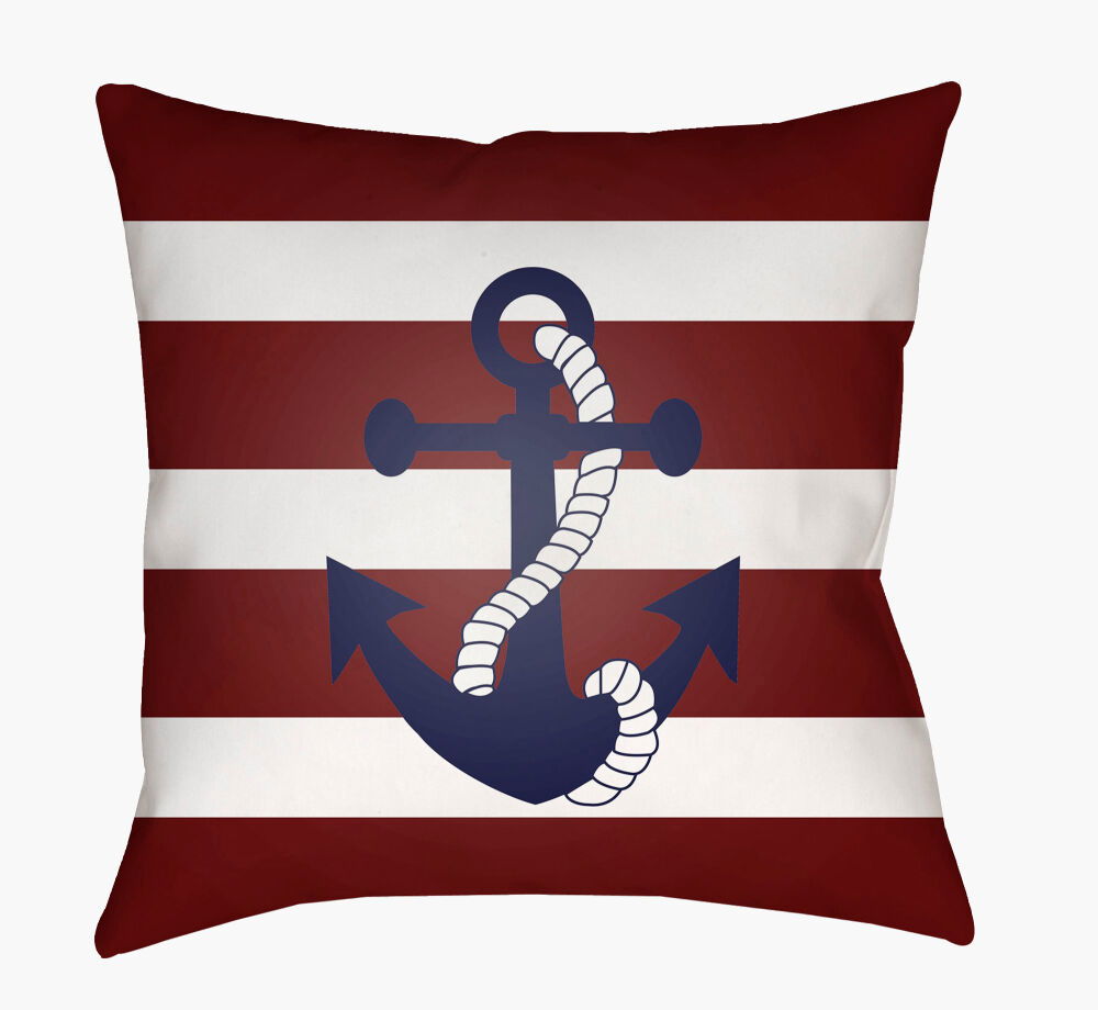 Anchor II Accent Pillow, Decorative Pillow by Surya, 18" length x 18" width