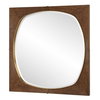 Garonne Square Walnut Mirror, by Uttermost, 3'4" width x 3'4" height x 1.75" depth thumbnail 5
