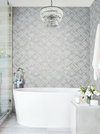Modern Shell Blue & Grey Wallpaper, by York Wall, 27' length x 2'3" width x 0.02" depth thumbnail 3